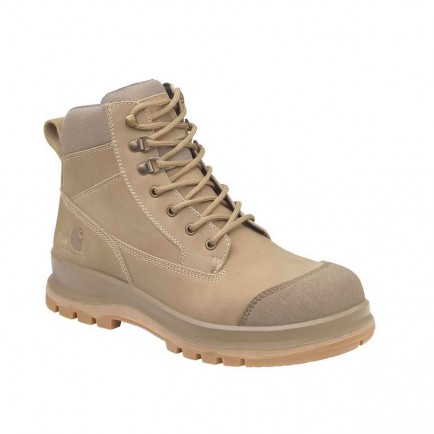 F702923 Carhartt Detroit Rugged Flex S3 6 Inch Zip Safety Boot KHAKI